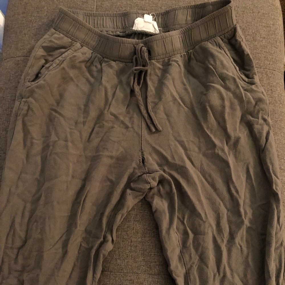 Green joggers